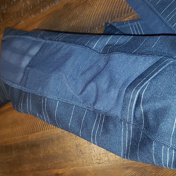 Black space dyed and sheer mesh side panels GURU ACTIVE leggings - Picture 6 of 7
